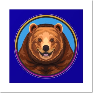 Brown Bear Circle Posters and Art